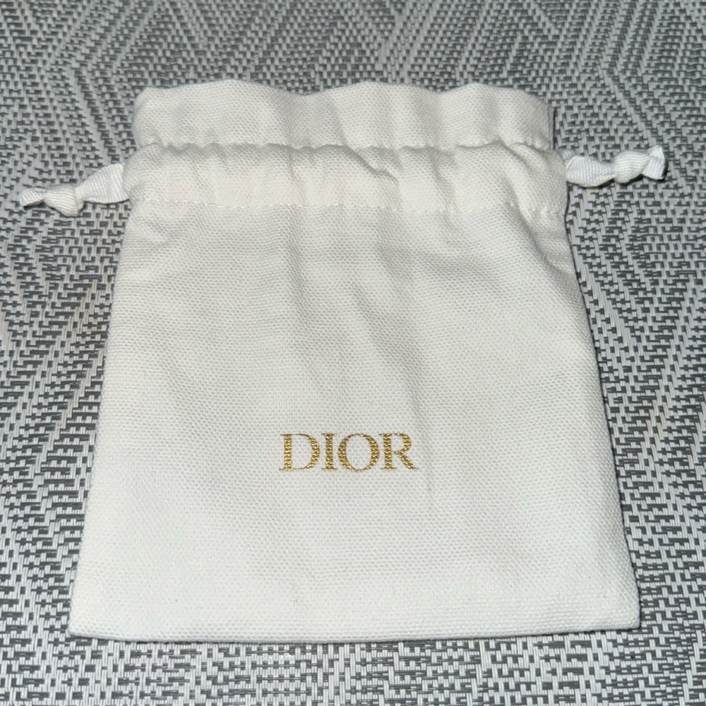 Christian Dior drawstring canvas pouch - Picture 1 of 6